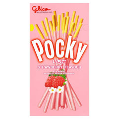 Glico Pocky Strawberry Flavoured Coated Biscuit Sticks 38g (TH)