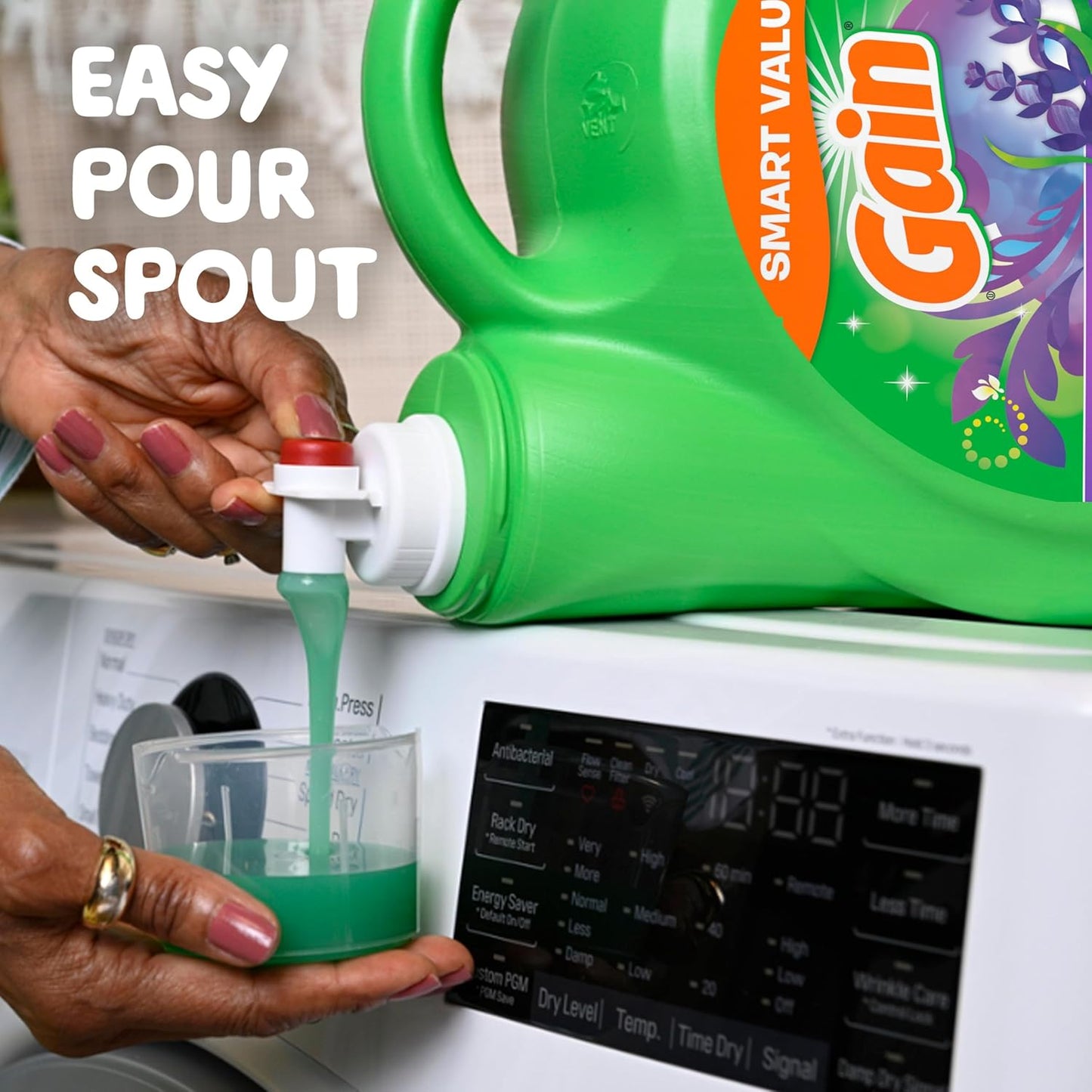 Gain Liquid Laundry Detergent, Lavender Scent 154oz 107 Loads
