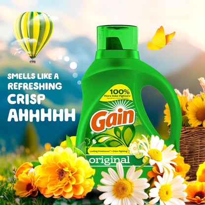 Gain Liquid Laundry Detergent Original 46oz (1.36L)