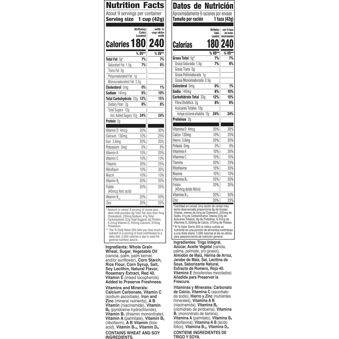 General Mills Birthday Cake Loaded Cereal 13oz (368g)