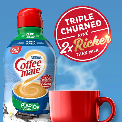 Coffee Mate French Vanilla Sugar Free Creamer 64oz (1.89L)