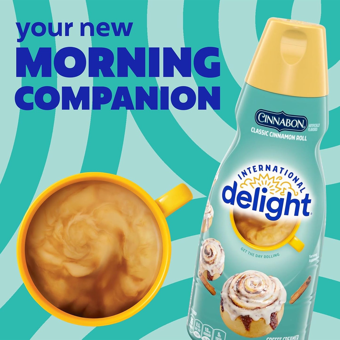 International Delight Cinnabon Classic Cinnamon Roll Liquid Coffee Creamer 32oz (946ml)