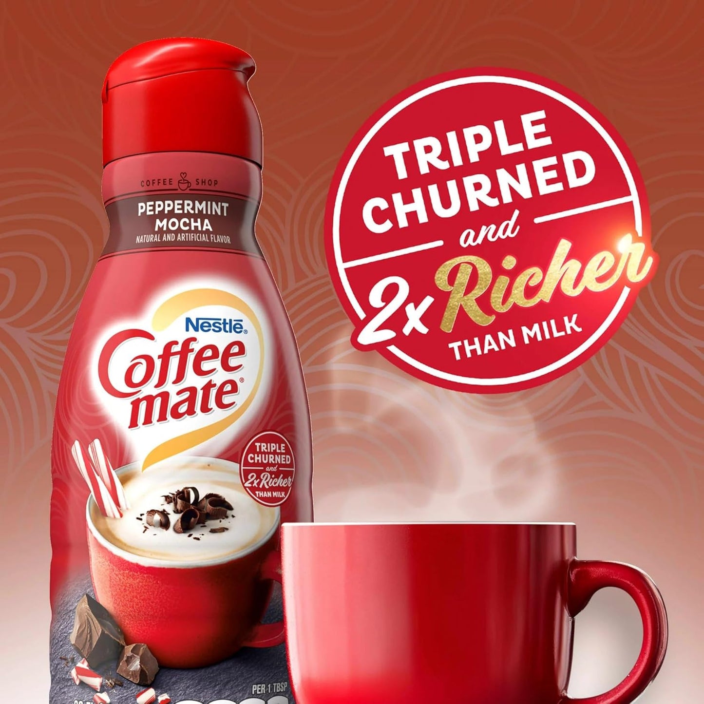 Coffee Mate Peppermint Mocha Creamer 32oz (946ml)