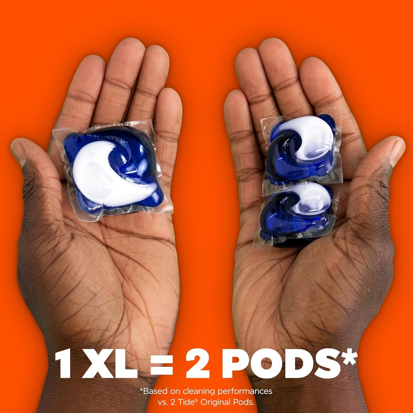 Tide Power PODS Laundry Detergent Pacs with Downy Soft Boosters, April Fresh Scent, 45 Count