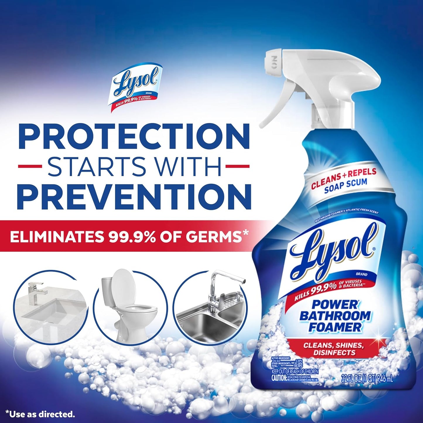 Lysol Power Bathroom Cleaner 32oz (946ml)