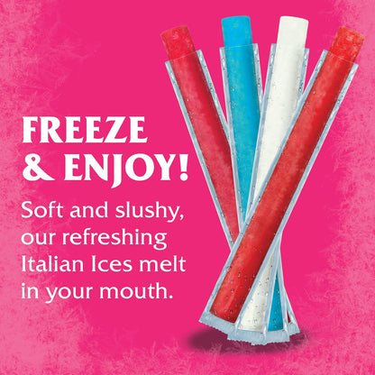 Wylers Italian Ices Berry and Cherry Mix Freeze Pops - 10 Pack