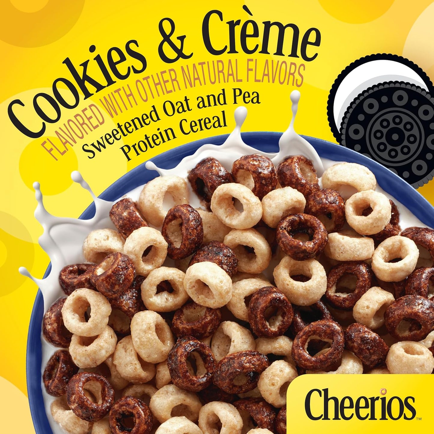 Cheerios Protein Cookies & Creme Breakfast Cereal 8g Protein 11.2oz (317g)