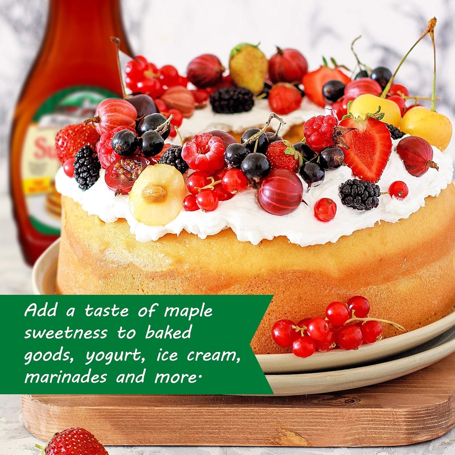 Maple Grove Sugar Free Maple Flavored Syrup Bottle 12oz (355ml)