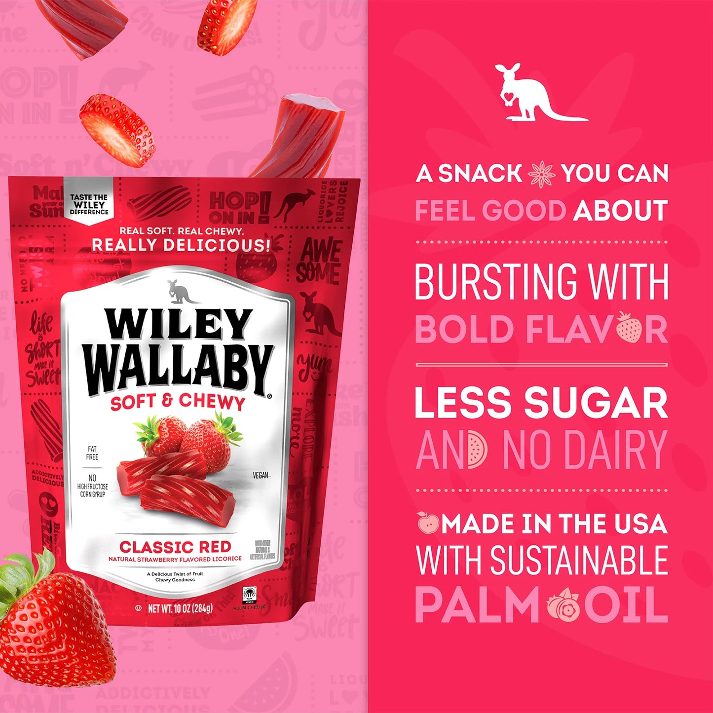 Wiley Wallaby Classic Red Licorice 7.05oz (200g)