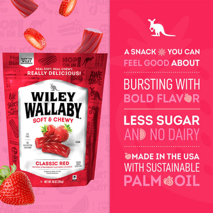 Wiley Wallaby Classic Red Licorice 7.05oz (200g)