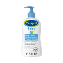 Cetaphil Baby Daily Lotion with Organic Calendula |Vitamin E | Sweet Almond & Sunflower Oils |13.5oz (399 ml)