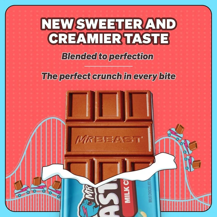 Feastbles Mr Beast Milk Crunch Chocolate Bar 35g