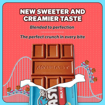 Feastbles Mr Beast Milk Crunch Chocolate Bar 35g