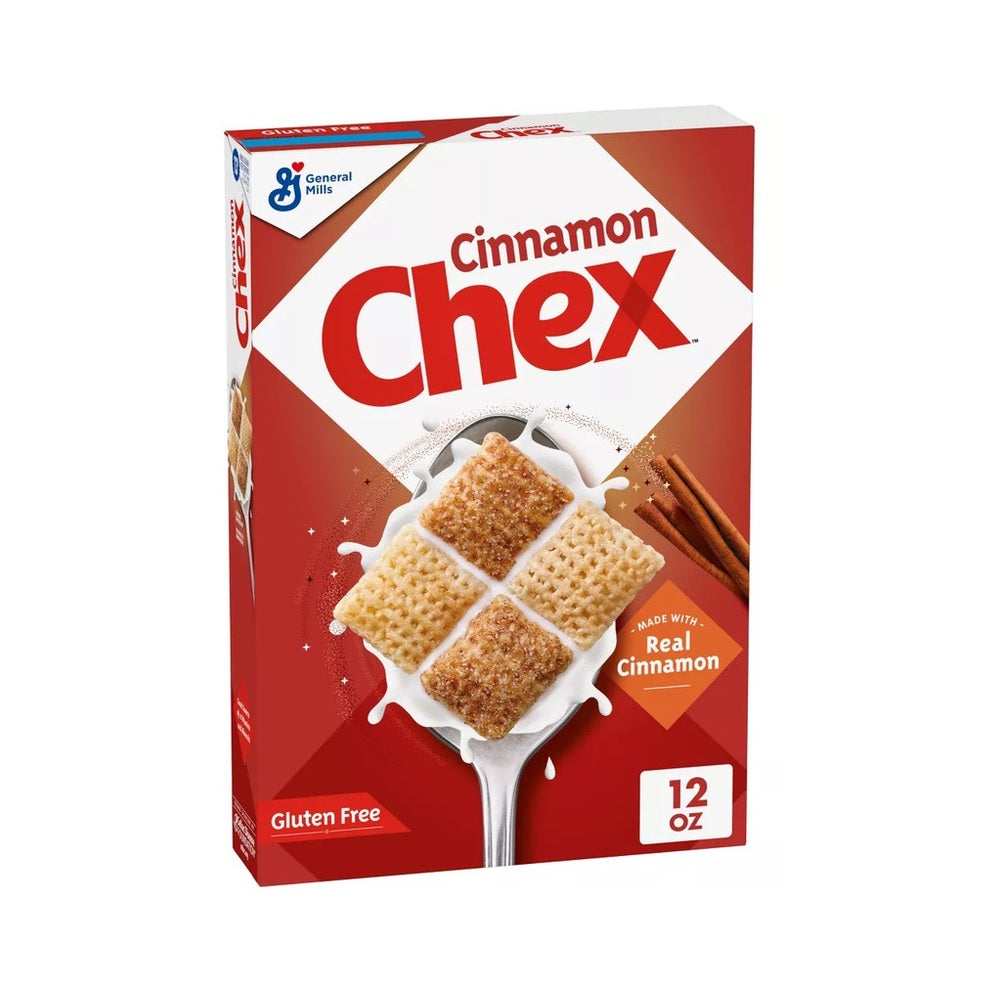 General Mills Chex Cinnamon Gluten Free Breakfast Cereal 12oz (340g)