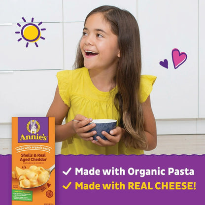 Annie's Shells & Aged Cheddar Mac & Cheese 6oz (170g)
