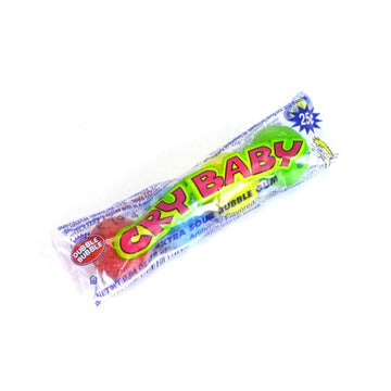 Cry Baby Extra Sour Double Bubble Gum 4 Ball Tube