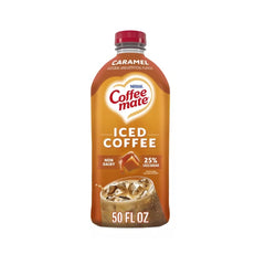 Coffee Mate Iced Coffee Caramel Flavoured Iced Coffee Non-Dairy Ready to Drink 50oz (1.47L)