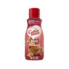 Coffee mate Peanut Butter and Jelly Duo Liquid Non-Dairy Coffee Creamer 16oz (473ml)