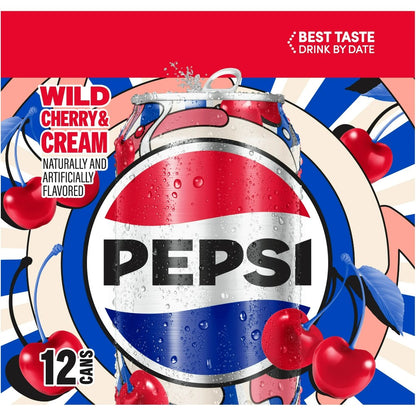 Pepsi Wild Cherry & Cream 12oz (355ml)