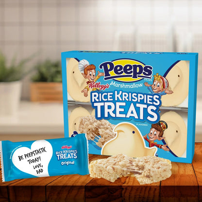 PEEPS Rice Krispies Treat Flavored Marshmallow Easter Chicks 10 Count 3oz (85g)