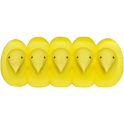 Peeps Easter Yellow Chicks Marshmallow 5 Count 1.5oz (43g)