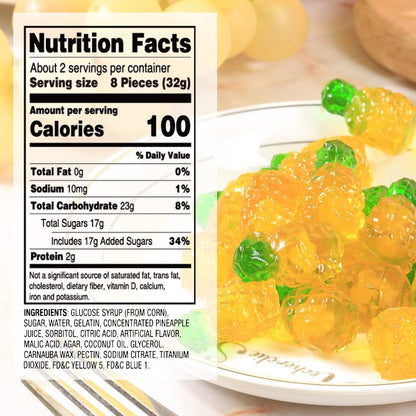 Amos 4D Fruit Gummy Pineapple Burst 6oz (170g)