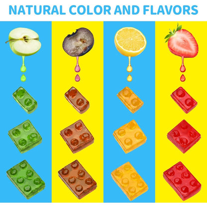 Amos 4D Gummy Blocks Mix Fruit Flavour 7oz (198g)