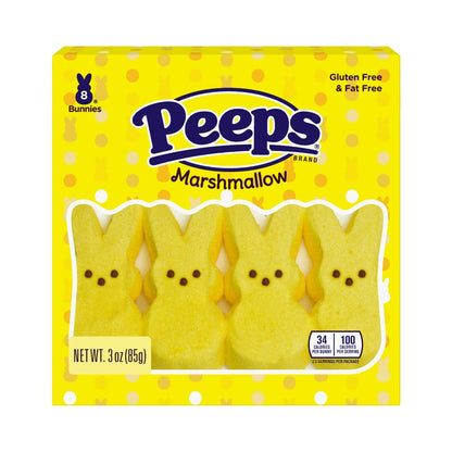 Peeps Easter Yellow Bunnies Marshmallow 8 Count 3oz (85g)