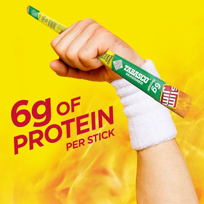 Slim Jim Giant Smoked Meat Sticks, Tabasco Flavor, 6g Protein Per Serving .97oz (27g)