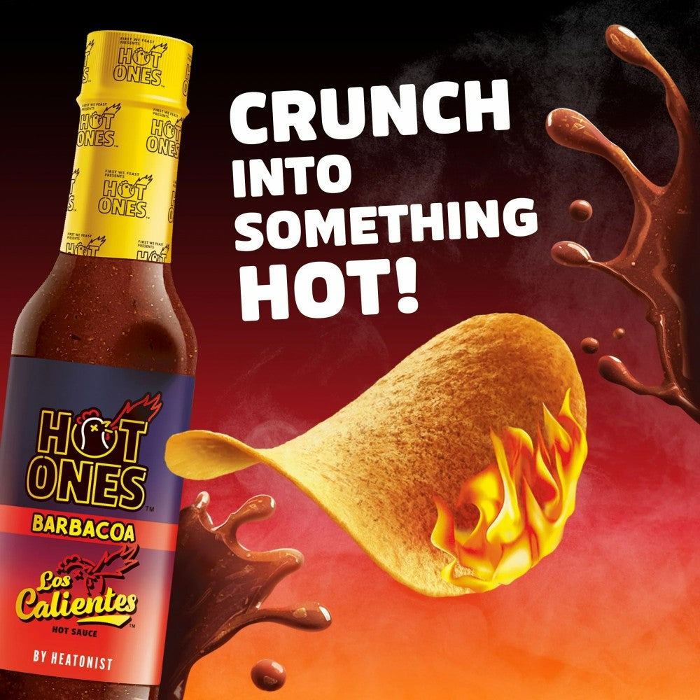 Pringles Hot Ones Los Calientes Barbacoa Potato Crisps Chips 5.5oz (156g)
