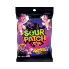 SOUR PATCH KIDS Glow Ups Strawberry-Watermelon Soft & Chewy Candy 3.08oz (87g)