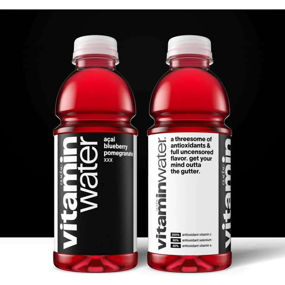 vitaminwater XXX Acai-Blueberry-Pomegranate Flavored Water Beverage, 20oz (591ml)