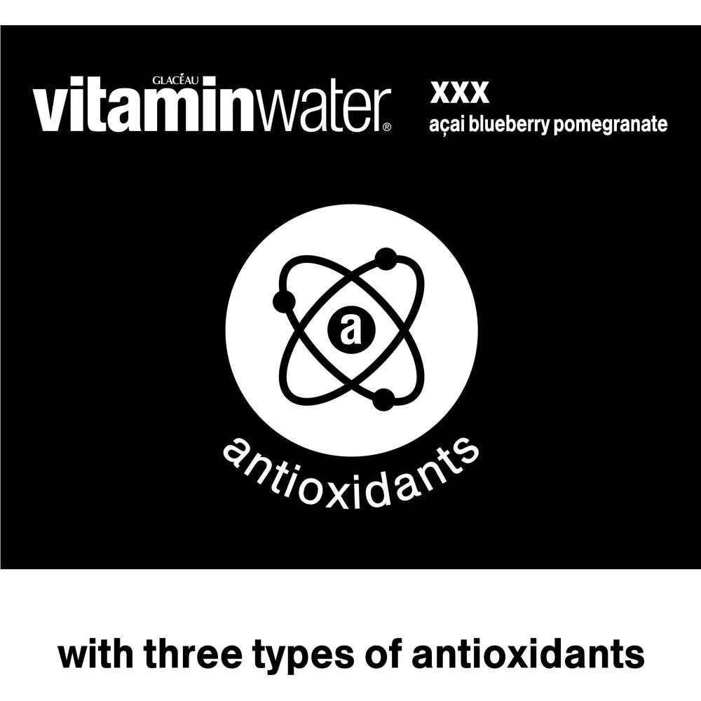 vitaminwater XXX Acai-Blueberry-Pomegranate Flavored Water Beverage, 20oz (591ml)
