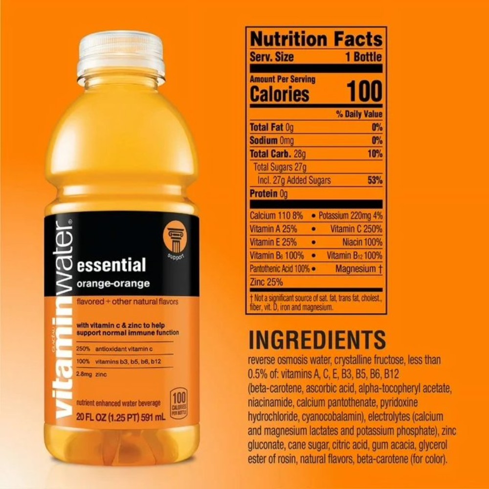 Vitamin water Essential Orange 20oz (591ml)