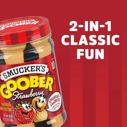 Smucker's Goober Strawberry Jelly & Peanut Butter 18oz (510g)