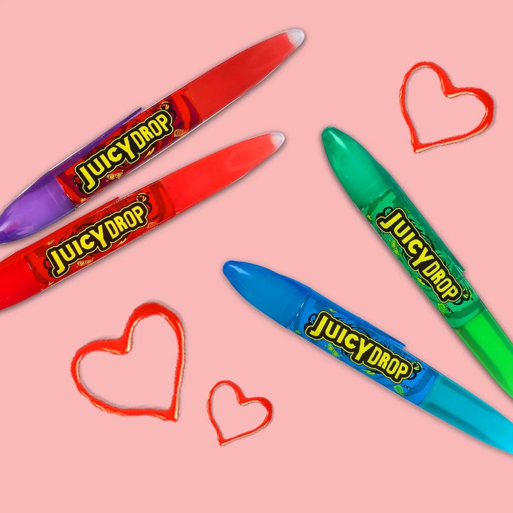 Juicy Drops Sour Gel Candy Pens 0.5oz (15g) Case of 24