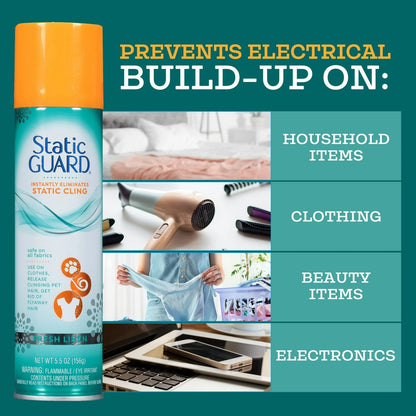 Static Guard  Anti-Static Spray Fresh Linen 5.5oz (156g)