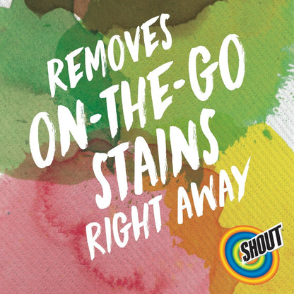 Shout Wipe & Go, Laundry Instant Stain Remover, 12 Wipes