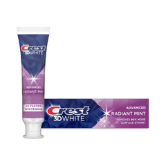 Crest 3D Advanced White Radiant Mint Teeth Whitening Toothpaste 0.85oz (24g)