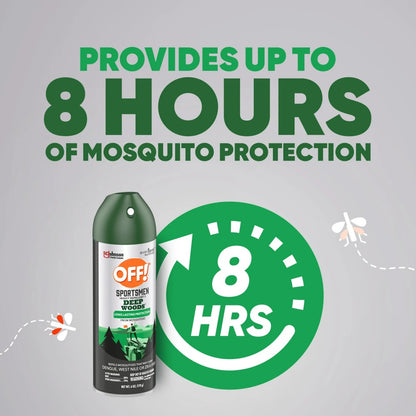 Off! Deep Woods Sportsman Insect Repellent Mosquito Spray 6oz (170g)
