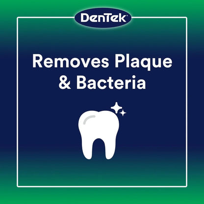 DenTek Advanced Clean Triple Clean Floss Picks Removes Plaque & Bacteria 150 Count