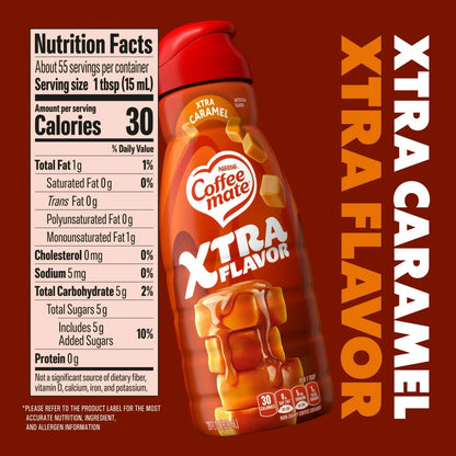 Coffee Mate Xtra Caramel Flavour Liquid Non-Dairy Coffee Creamer 28oz (828ml)