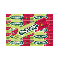Wrigley's Double mint Strawberry Chewing Gum 5's Case of 20
