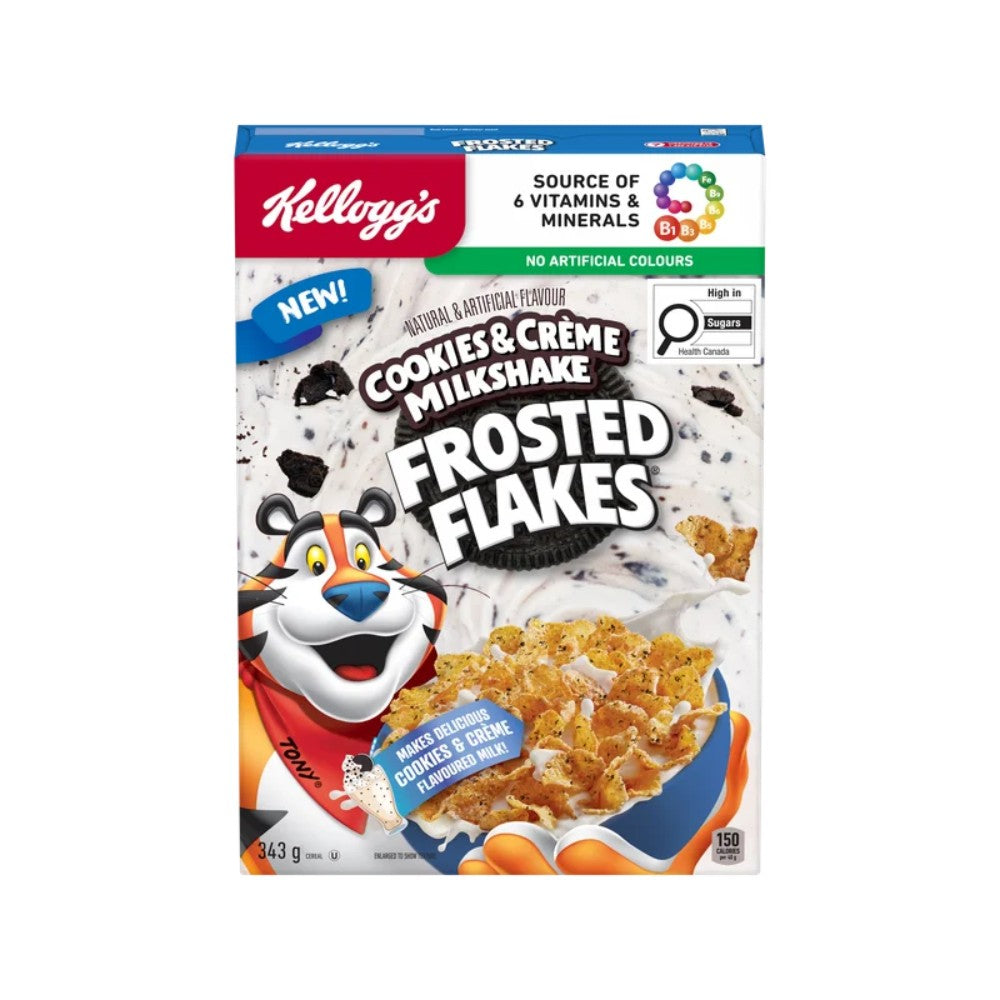 Kellogg’s Cookies & Cream Frosted Flakes Cereal 343g