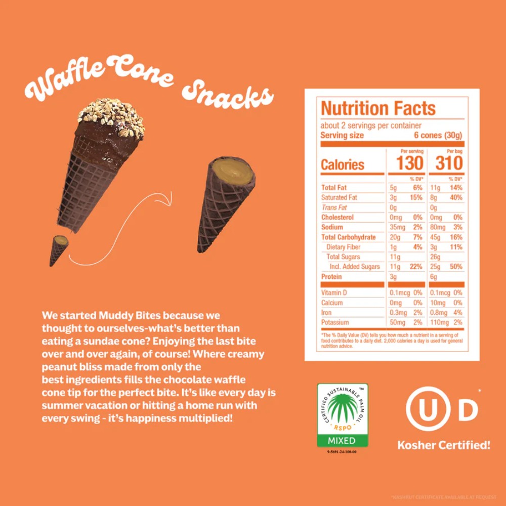 Muddy Bites Peanut Butter Chocolate 2.33oz (66g)