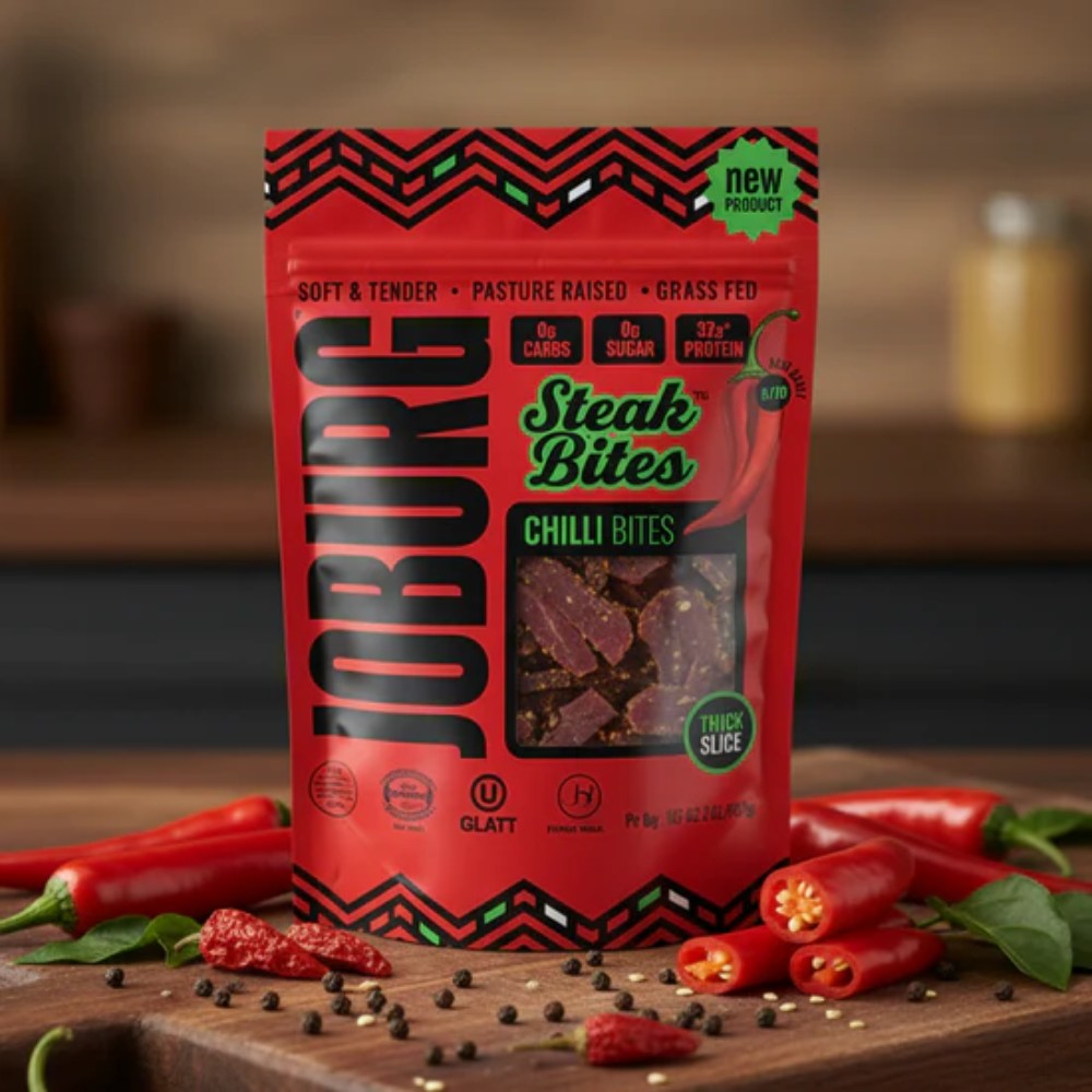 JoBurg Chilli Bites Steak Slices South African Traditional Biltong 2oz (56.7g)