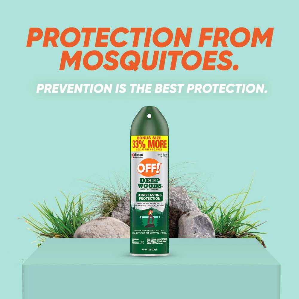 Off Deep Woods  Insect Repellent  Mosquito Protection up to 8 Hours 8oz (226g)