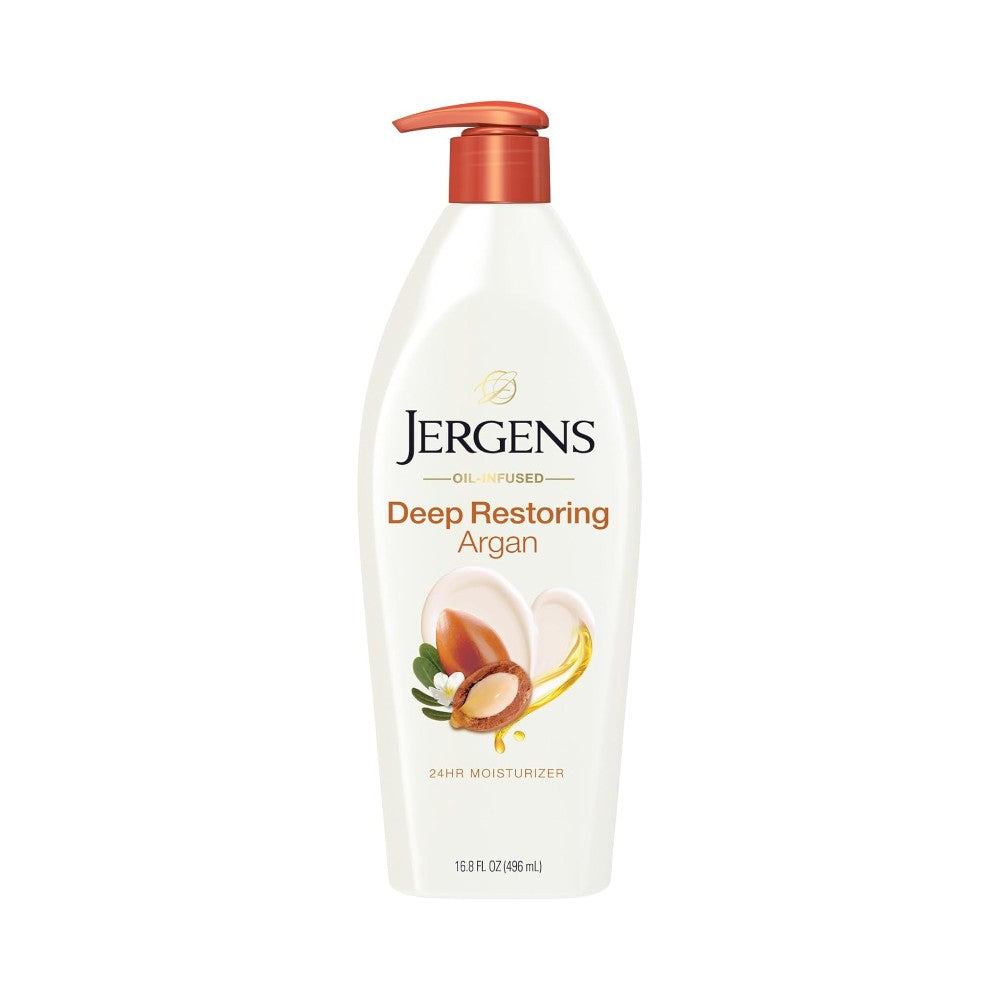 Jergens Moisturizer Deep Restoring Argan Oil Hand and Body Lotion 16.8oz (496ml)