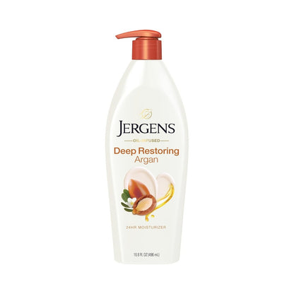 Jergens Moisturizer Deep Restoring Argan Oil Hand and Body Lotion 16.8oz (496ml)