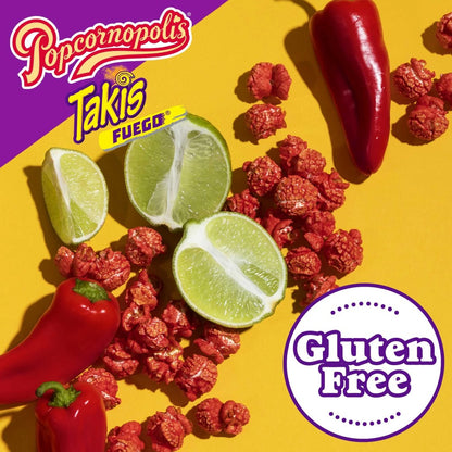 Popcornopolis Fuego Takis Hot Chili Pepper & Lime Popcorn 2oz (57g)
